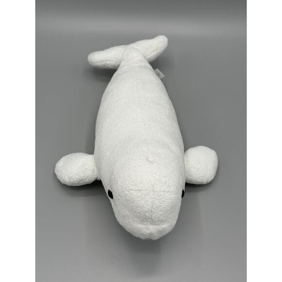 Destination Nation Beluga Whale Plush 13 Inch Stuffed Ocean Animal - Picture 3 of 11